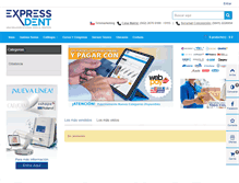 Tablet Screenshot of expressdent.cl